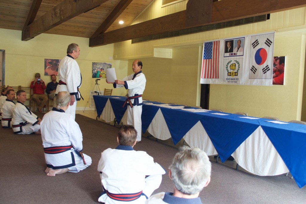 James Donnelly, Sa Bom Nim Receives Moo Duk Kwan 8th Dan Rank